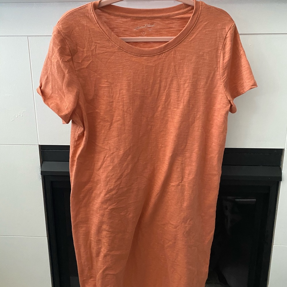 Burnt Orange T Shirt Dress